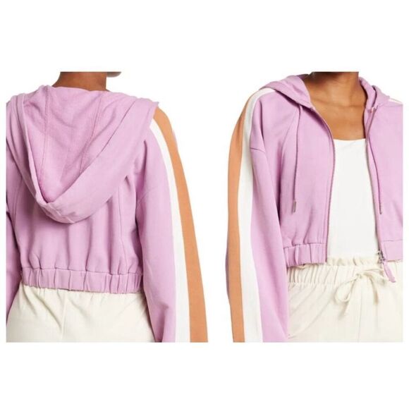 New L*Space Orange Pink & White Matching Top & Sweat Pants Women’s size Medium - Picture 11 of 12